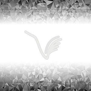 Grey Polygonal Background. Triangular Pattern. Low - vector image