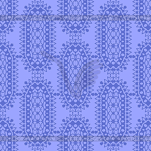 Blue Ornamental Seamless Pattern. Endless Texture. - vector clipart