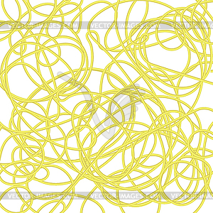 Boiled Floury Product Spaghetti Pattern - vector image