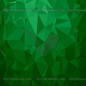 Green Polygonal Background. Triangular Pattern. - vector image