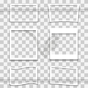 Set of Different Photo Frames - vector clipart