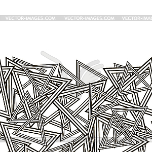 Striped Triangles Pattern - vector clipart / vector image