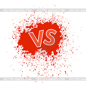Concept of Confrontation Final Fighting. Versus VS - vector image
