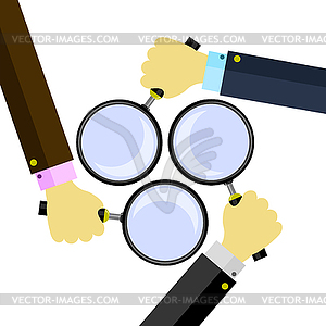 Magnifying Glass. Magnify Icon. Magnifier or Loure - vector clip art