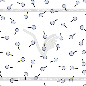 Увеличительное стекло с отражением Бесшовные шаблон. - графика в векторе