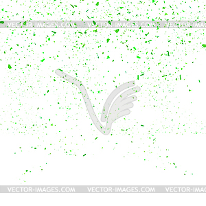 Green Confetti Pattern. Set of Particles - vector clip art