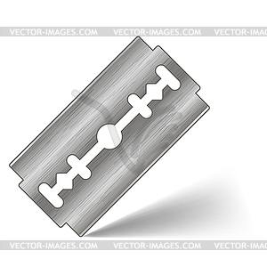 Traditional Double Edge Razor Blade. Tool for - vector clipart