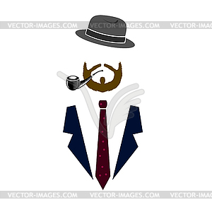 Gentleman Icond. Man Icon - stock vector clipart