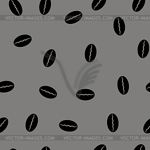 Coffee Beans Seamless Pattern - vector image