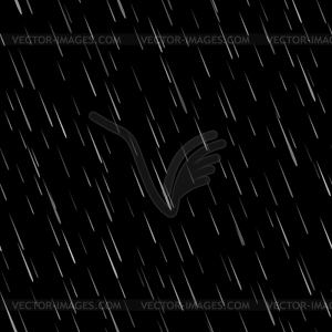 Seamless Rain Drops Pattern - royalty-free vector clipart