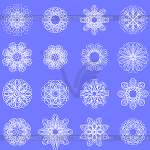 Ornamental Line Pattern. Round Texture. Geometric - vector image