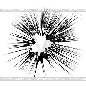 Explode Flash, Cartoon Explosion, Star Burst - vector image