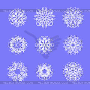 Ornamental Line Pattern. Round Texture. Geometric - vector EPS clipart