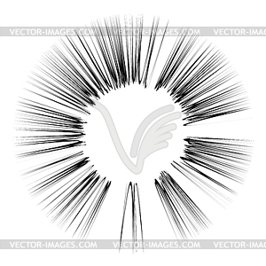 Explode Flash, Cartoon Explosion, Star Burst - royalty-free vector image