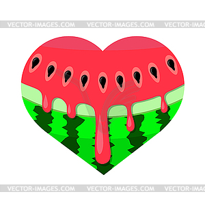Fresh Ripe Watermelon Icon - vector clip art