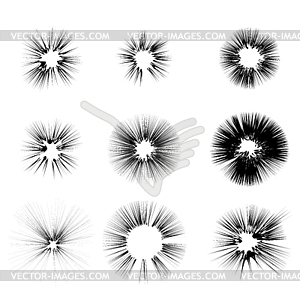 Explode Flash, Cartoon Explosion, Star Burst - vector clipart