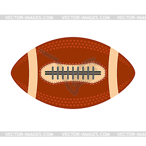 American Football Ball . Rugby Sport Icon. Sports - vector image