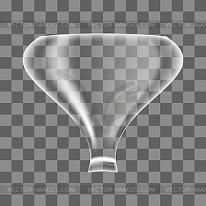 Transparent Glass Vase - vector clipart