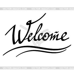 Welcome Banner - vector clip art