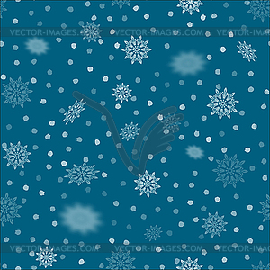 Snowflakes Seamless Pattern. Winter Christmas - vector EPS clipart