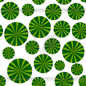 Fresh Sweet Natural Ripe Watermelon Seamless Pattern - royalty-free vector image