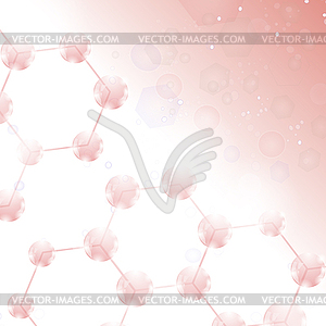 Abstract Molecules Design. Structure Molecule and - vector clipart