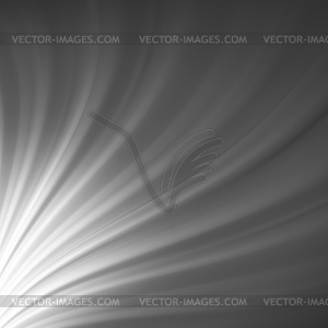 Grey Wave Blurred Background. Glowing Pattern - vector image