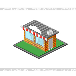 Isometric Shop Stope Icon - vector clip art