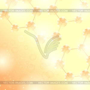 Abstract Molecules Design. Structure Molecule and - vector image