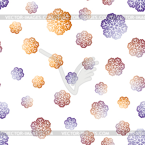 Snowflakes Seamless Pattern. Winter Christmas - vector EPS clipart