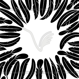 Feather Silhouette Collection - vector clipart