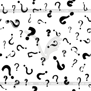 question marks pattern