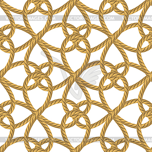 Rope Seamless Pattern - vector clipart