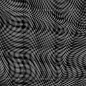 Grey Striped Pattern. Wavy Ribbons on Dark - vector EPS clipart