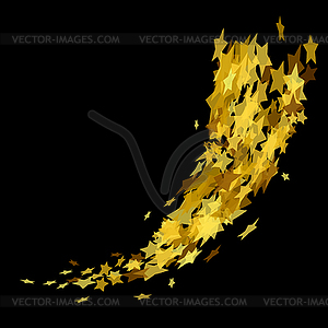 Goldene Sterne Gelbes Sternenklares Muster Vektor Clipart Vektor Bild