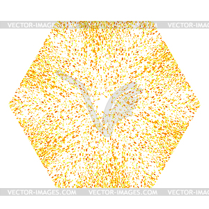 Yellow Confetti Banner - stock vector clipart