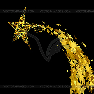 Goldene Sterne Gelbes Sternenklares Muster Royalty Free Vektor Clipart