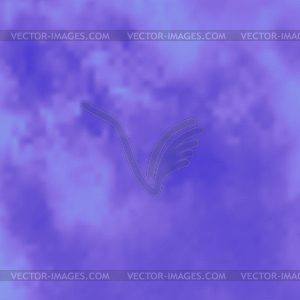 Blue Smoke or Fog Transparent Pattern. Cloud Specia - vector image