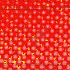 Halftone Star Background. Yellow Red Starry Dotted - vector image
