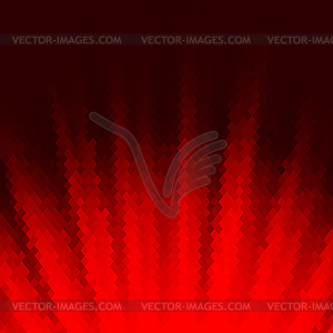 Red Polygonal Background. Rumpled Square Pattern. - vector image