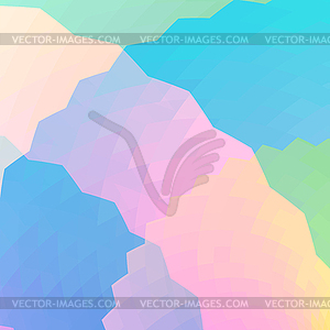 Colorful Polygonal Background. Rumpled Square - vector clipart