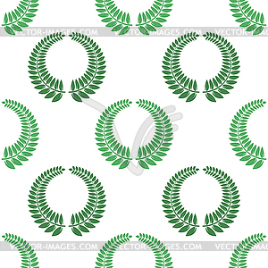 Summer Green Leaves . Seamless Different Leaves - vector clipart