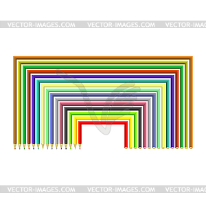 Set of Colorful Pencils - vector EPS clipart