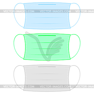 Medical Face Mask - vector EPS clipart