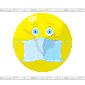 Download Yellow Ball With Medical Mask Stop Covid 19 Vector Clipart PSD Mockup Templates