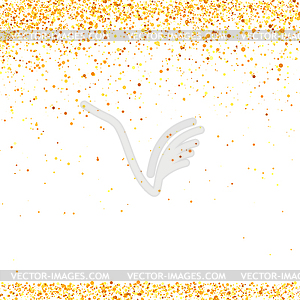 Gold Confetti Pattern - vector image