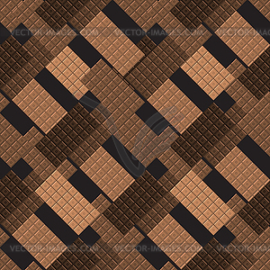 Milk Brown Chocolate Bar Seamless Pattern. Sweet - vector EPS clipart