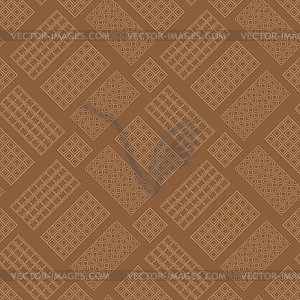 Milk Brown Chocolate Bar Seamless Pattern. Sweet - stock vector clipart