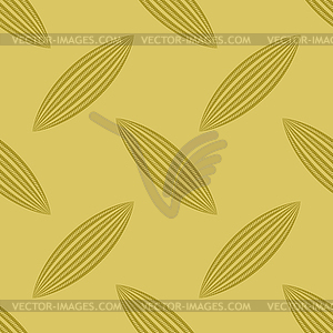 Rope Seamless Pattern with Knots on Yellow Backround - vector clipart