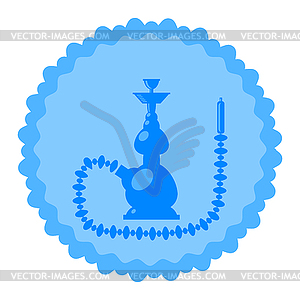 Arabic Hookah Silhouette - vector clipart